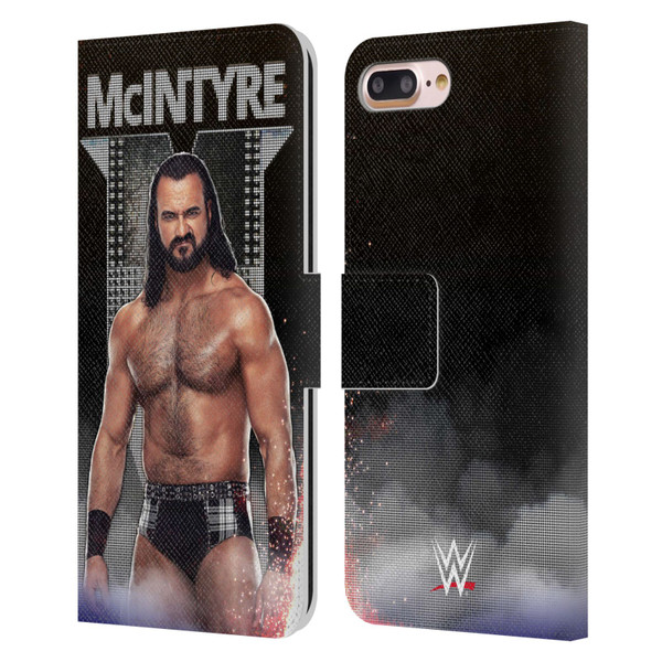 WWE Drew McIntyre LED Image Leather Book Wallet Case Cover For Apple iPhone 7 Plus / iPhone 8 Plus