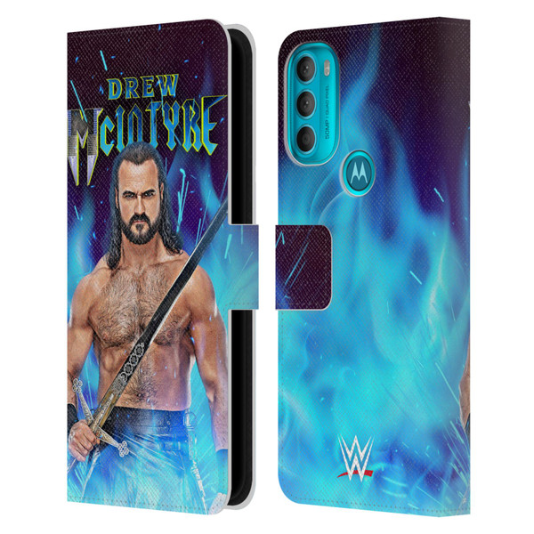 WWE Drew McIntyre Scottish Warrior Leather Book Wallet Case Cover For Motorola Moto G71 5G