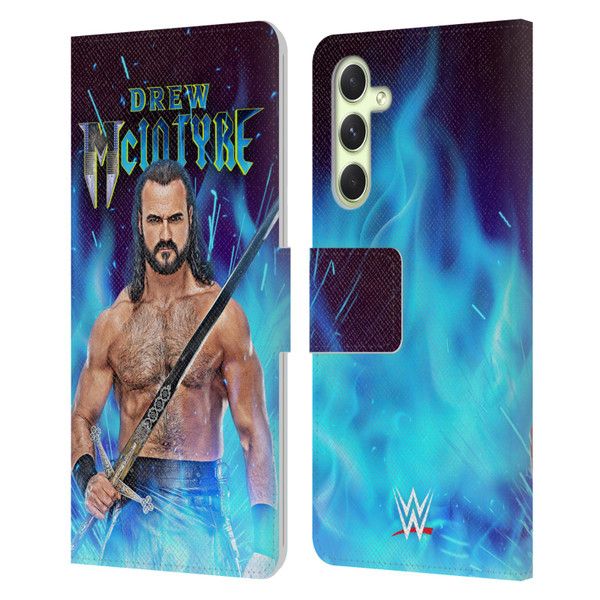 WWE Drew McIntyre Scottish Warrior Leather Book Wallet Case Cover For Samsung Galaxy A54 5G