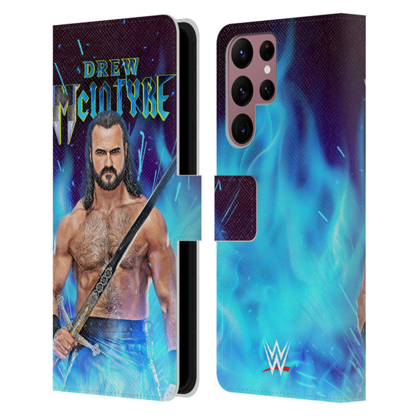 WWE Drew McIntyre Scottish Warrior Leather Book Wallet Case Cover For Samsung Galaxy S22 Ultra 5G