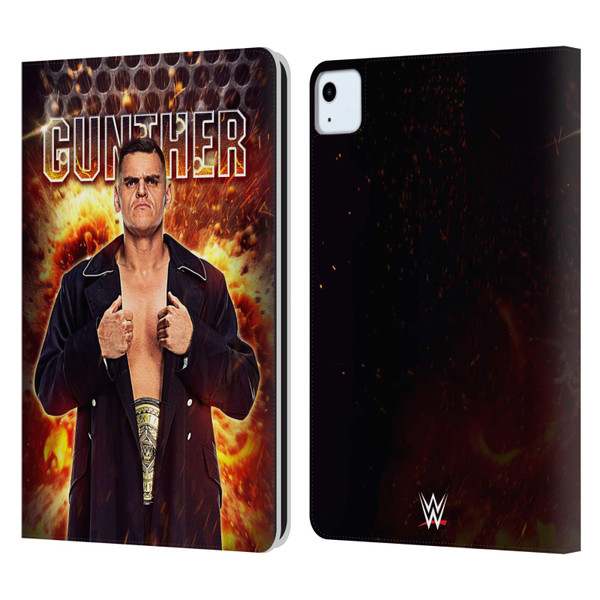 WWE Gunther Portrait Leather Book Wallet Case Cover For Apple iPad Air 2020 / 2022