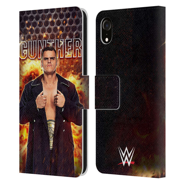WWE Gunther Portrait Leather Book Wallet Case Cover For Apple iPhone XR