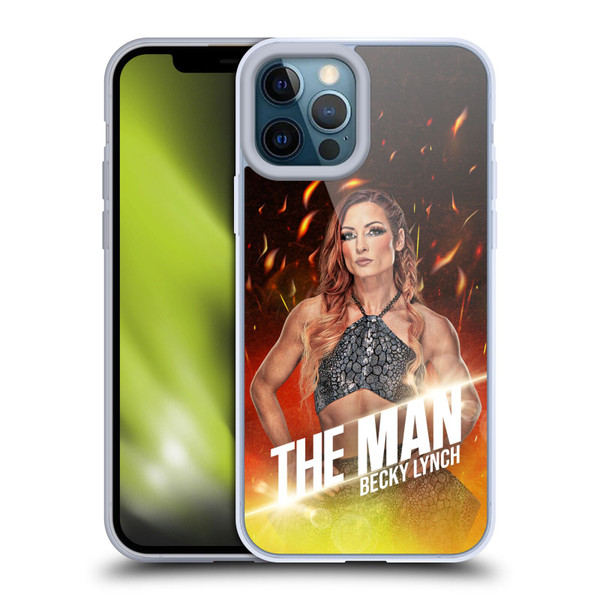WWE Becky Lynch The Man Portrait Soft Gel Case for Apple iPhone 12 Pro Max