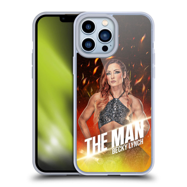 WWE Becky Lynch The Man Portrait Soft Gel Case for Apple iPhone 13 Pro Max