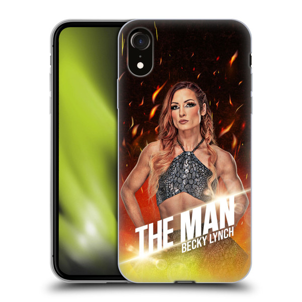 WWE Becky Lynch The Man Portrait Soft Gel Case for Apple iPhone XR