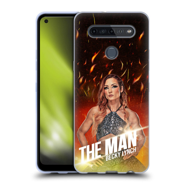 WWE Becky Lynch The Man Portrait Soft Gel Case for LG K51S