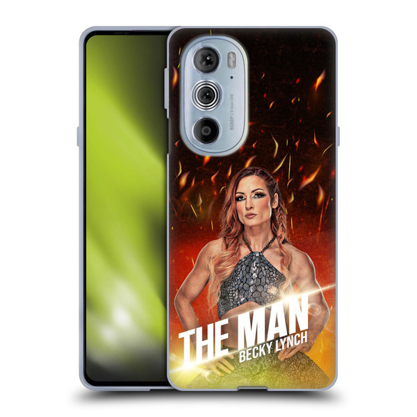 WWE Becky Lynch The Man Portrait Soft Gel Case for Motorola Edge X30