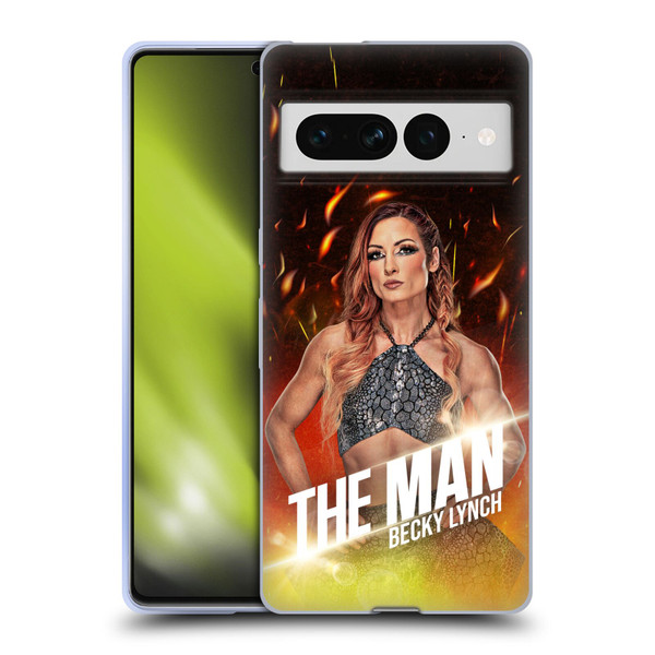 WWE Becky Lynch The Man Portrait Soft Gel Case for Google Pixel 7 Pro