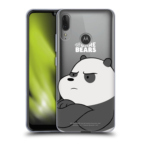 We Bare Bears Character Art Panda Soft Gel Case for Motorola Moto E6 Plus