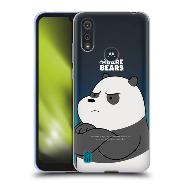 We Bare Bears Character Art Panda Soft Gel Case for Motorola Moto E6s (2020)