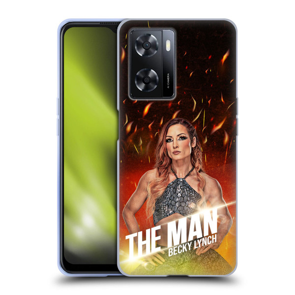 WWE Becky Lynch The Man Portrait Soft Gel Case for OPPO A57s