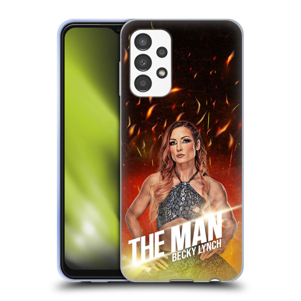 WWE Becky Lynch The Man Portrait Soft Gel Case for Samsung Galaxy A13 (2022)