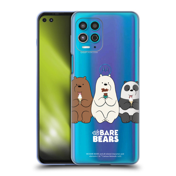 We Bare Bears Character Art Group 2 Soft Gel Case for Motorola Moto G100