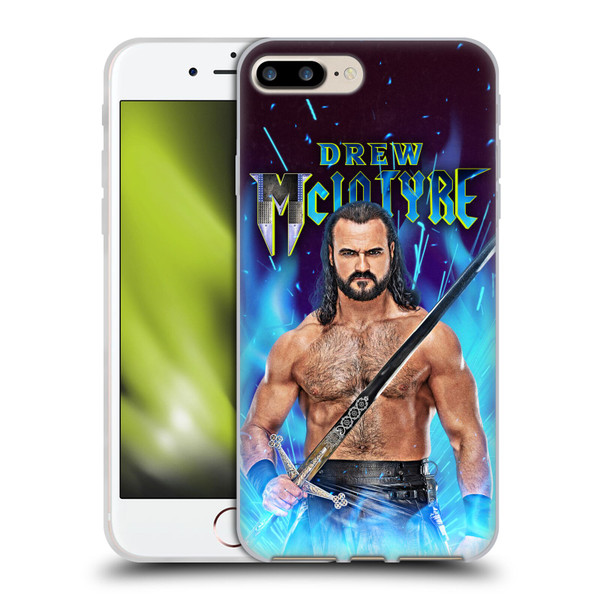 WWE Drew McIntyre Scottish Warrior Soft Gel Case for Apple iPhone 7 Plus / iPhone 8 Plus