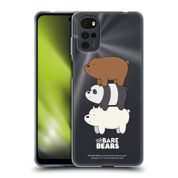 We Bare Bears Character Art Group 3 Soft Gel Case for Motorola Moto G22