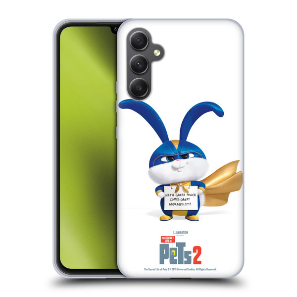 The Secret Life of Pets 2 Character Posters Snowball Rabbit Bunny Soft Gel Case for Samsung Galaxy A34 5G