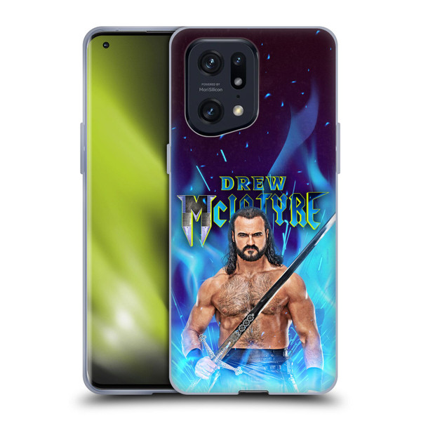 WWE Drew McIntyre Scottish Warrior Soft Gel Case for OPPO Find X5 Pro
