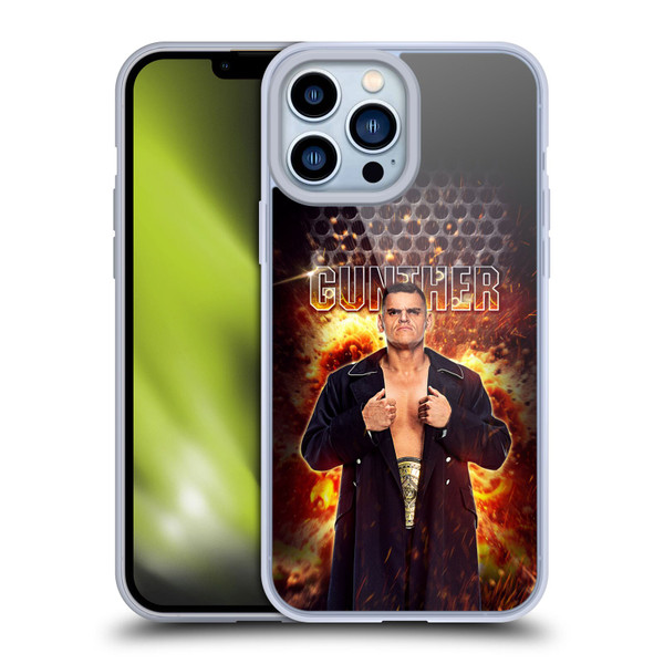 WWE Gunther Portrait Soft Gel Case for Apple iPhone 13 Pro Max