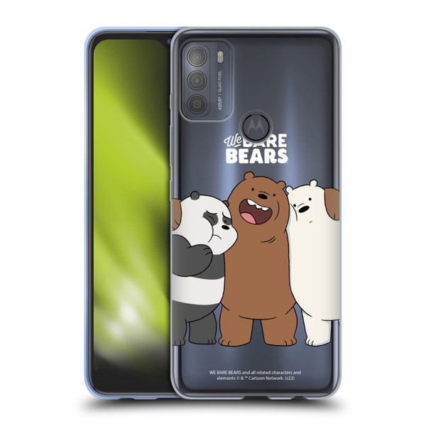 We Bare Bears Character Art Group 1 Soft Gel Case for Motorola Moto G50