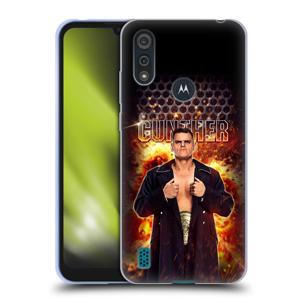 WWE Gunther Portrait Soft Gel Case for Motorola Moto E6s (2020)