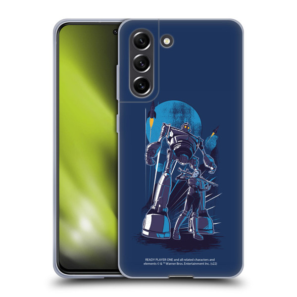 Ready Player One Graphics Iron Giant Soft Gel Case for Samsung Galaxy S21 FE 5G