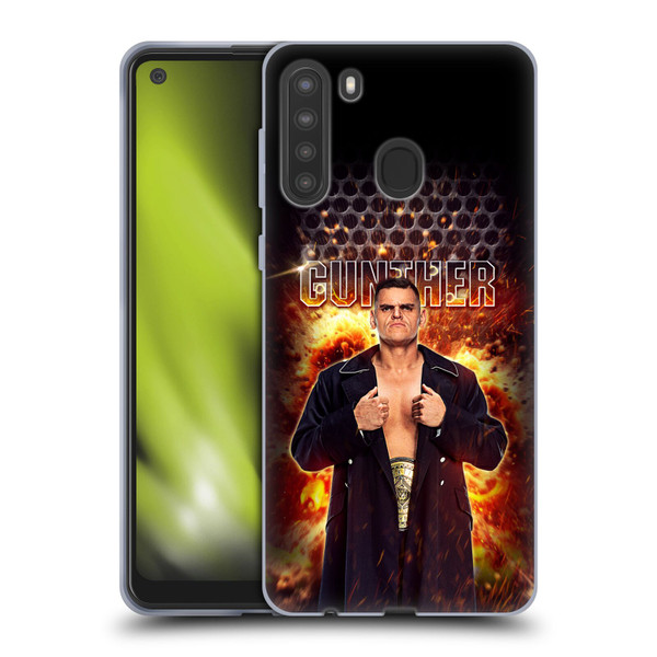 WWE Gunther Portrait Soft Gel Case for Samsung Galaxy A21 (2020)