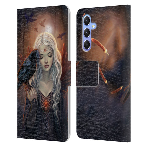 Selina Fenech Gothic Ravenkin Leather Book Wallet Case Cover For Samsung Galaxy A34 5G