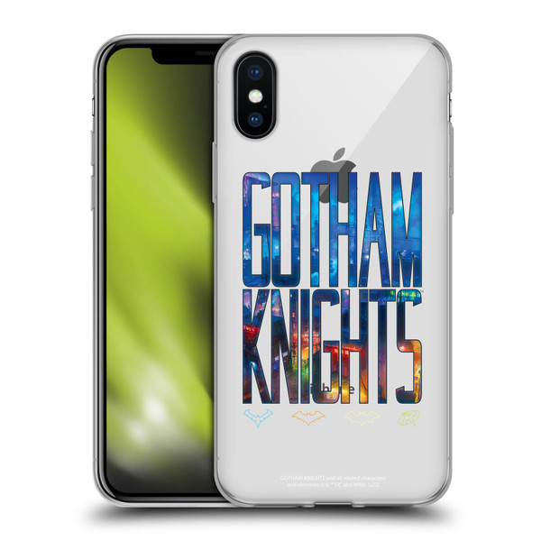 Gotham Knights Character Art Logo Soft Gel Case for Apple iPhone X / iPhone XS