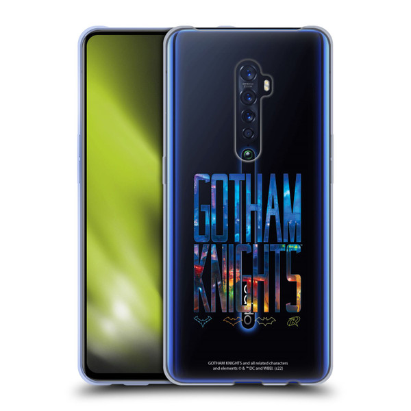 Gotham Knights Character Art Logo Soft Gel Case for OPPO Reno 2