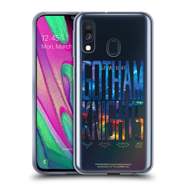 Gotham Knights Character Art Logo Soft Gel Case for Samsung Galaxy A40 (2019)