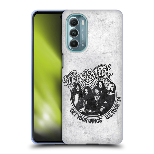 Aerosmith Black And White Get Your Wings US Tour Soft Gel Case for Motorola Moto G Stylus 5G (2022)