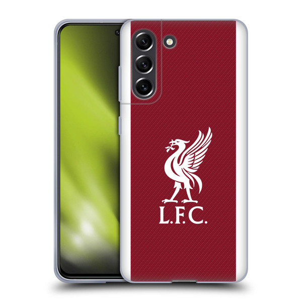 Liverpool Football Club 2023/24 Home Kit Soft Gel Case for Samsung Galaxy S21 FE 5G