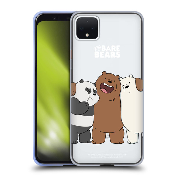 We Bare Bears Character Art Group 1 Soft Gel Case for Google Pixel 4 XL
