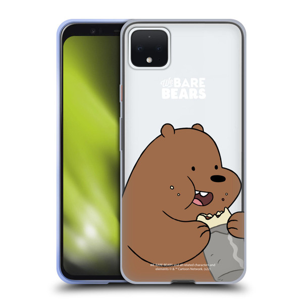We Bare Bears Character Art Grizzly Soft Gel Case for Google Pixel 4 XL
