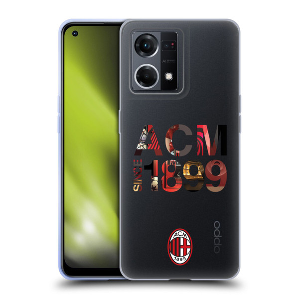 AC Milan Adults 1899 Soft Gel Case for OPPO Reno8 4G