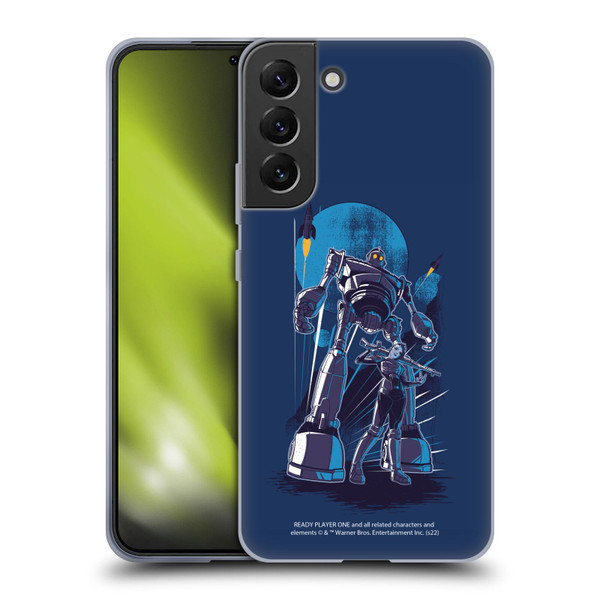 Ready Player One Graphics Iron Giant Soft Gel Case for Samsung Galaxy S22+ 5G