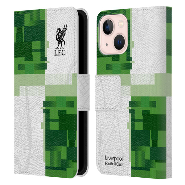 Liverpool Football Club 2023/24 Away Kit Leather Book Wallet Case Cover For Apple iPhone 13 Mini