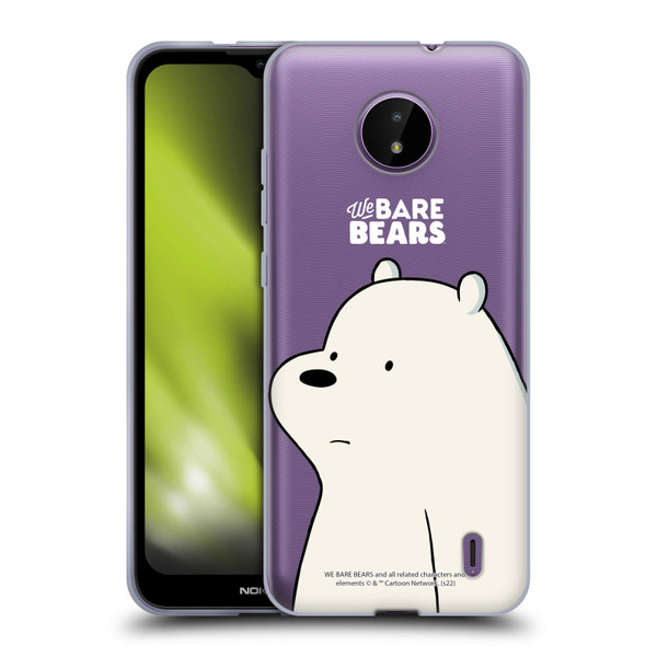 We Bare Bears Character Art Ice Bear Soft Gel Case for Nokia C10 / C20