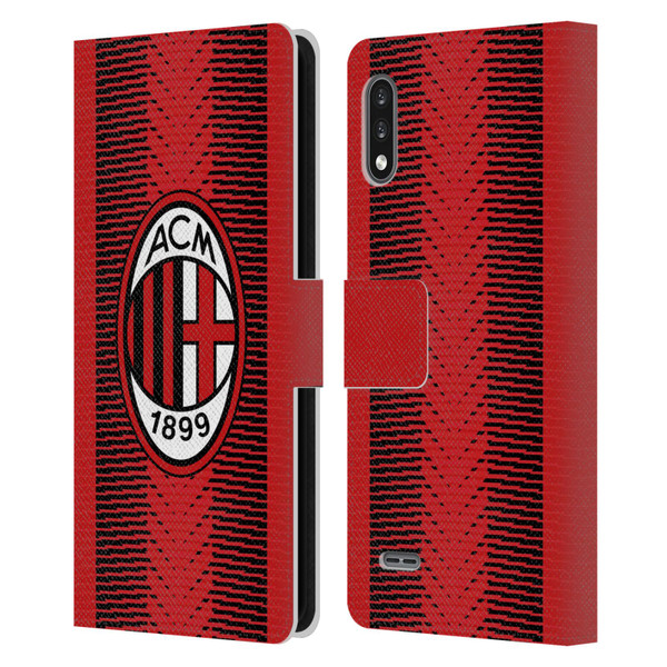 AC Milan 2023/24 Crest Kit Home Leather Book Wallet Case Cover For LG K22