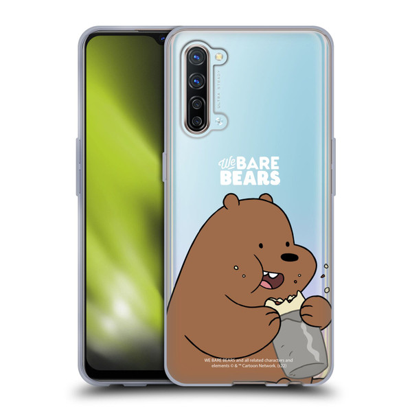 We Bare Bears Character Art Grizzly Soft Gel Case for OPPO Find X2 Lite 5G