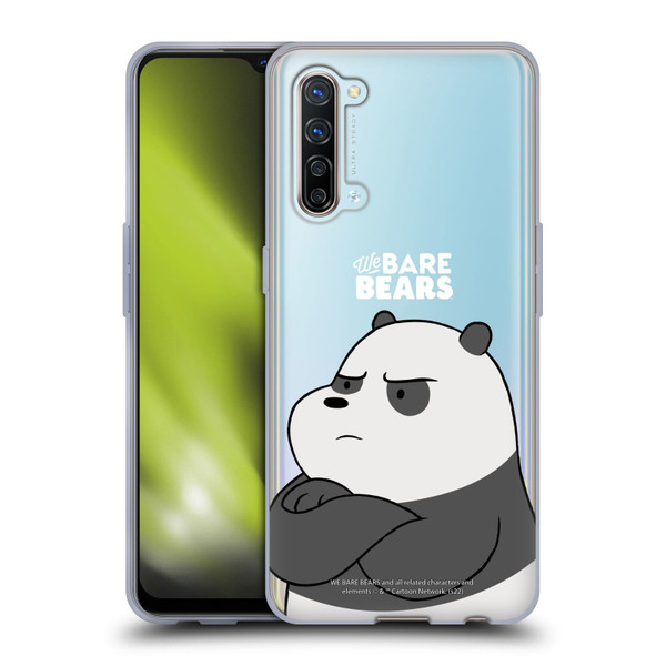 We Bare Bears Character Art Panda Soft Gel Case for OPPO Find X2 Lite 5G