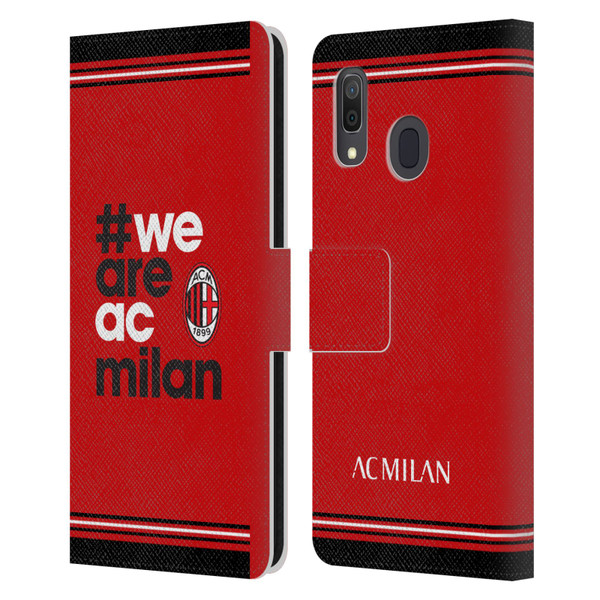 AC Milan Crest Stripes Leather Book Wallet Case Cover For Samsung Galaxy A33 5G (2022)