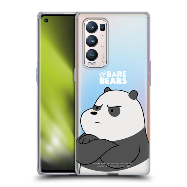 We Bare Bears Character Art Panda Soft Gel Case for OPPO Find X3 Neo / Reno5 Pro+ 5G