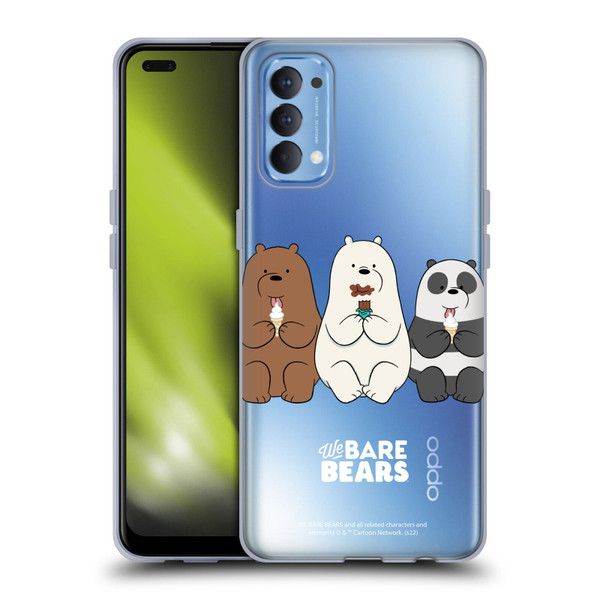 We Bare Bears Character Art Group 2 Soft Gel Case for OPPO Reno 4 5G