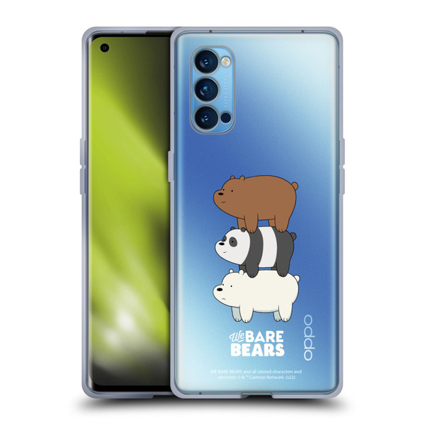We Bare Bears Character Art Group 3 Soft Gel Case for OPPO Reno 4 Pro 5G