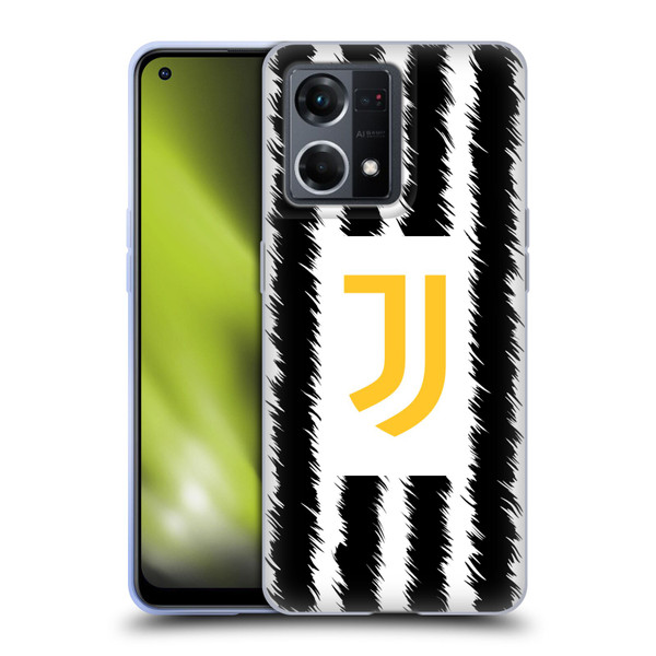 Juventus Football Club 2023/24 Match Kit Home Soft Gel Case for OPPO Reno8 4G