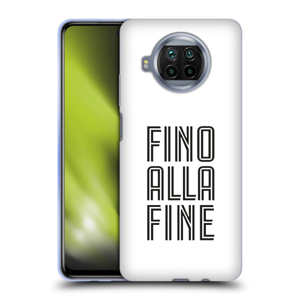 Juventus Football Club Type Fino Alla Fine White Soft Gel Case for Xiaomi Mi 10T Lite 5G