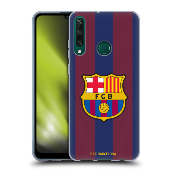 FC Barcelona 2023/24 Crest Kit Home Soft Gel Case for Huawei Y6p