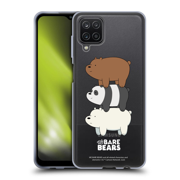 We Bare Bears Character Art Group 3 Soft Gel Case for Samsung Galaxy A12 (2020)