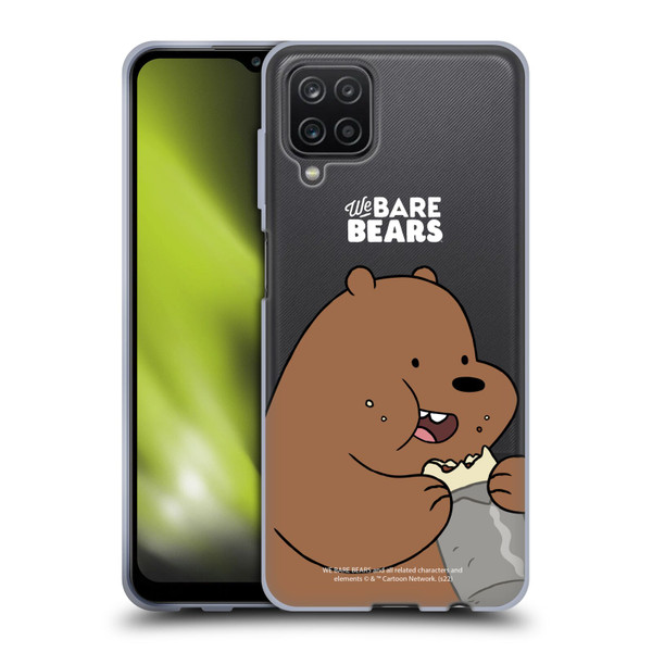 We Bare Bears Character Art Grizzly Soft Gel Case for Samsung Galaxy A12 (2020)